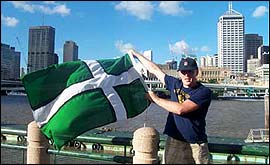 Flying the flag in Brisbane 