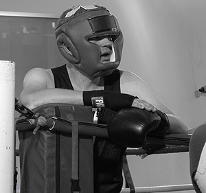 Adrian in boxing outfit