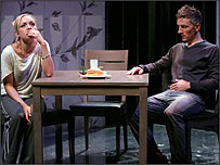 The main characters Helen and Danny - played by Claire-Louise Cordwell and Jonathan McGuinness