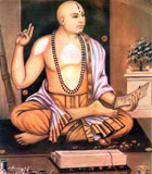 The philosopher Madhva seated