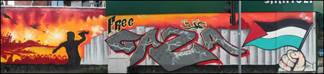 Free Gaza mural
