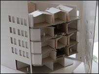 Model for a hotel design