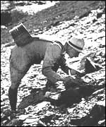 Reginald Farrer on a mountain in China