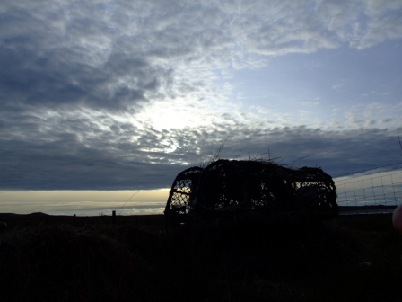 North Uist croft in evening light