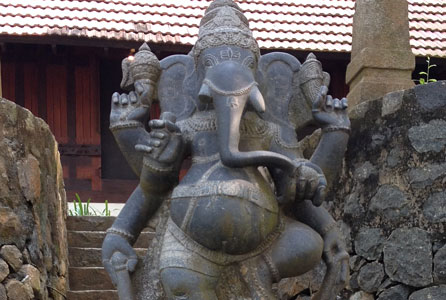 A statue of the Hindu god Ganesh