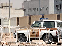 Carro da polícia em Riad, a capital da Arábia Saudita