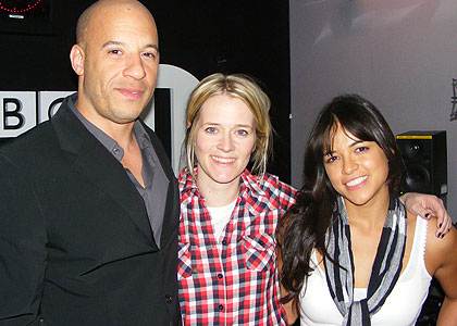 Vin Diesel, Edith and Michelle Rodriguez