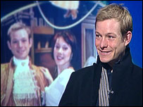 Adam Rickitt in webTV studio at BBC Norfolk