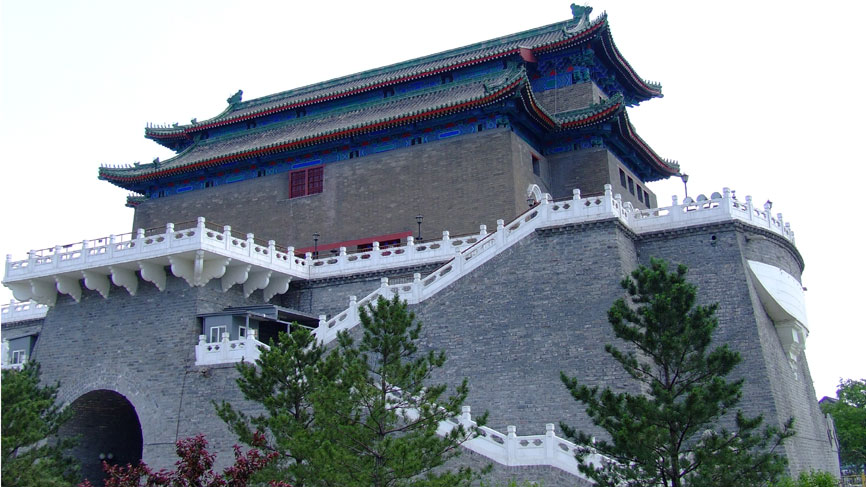 Decorative temple (back) - Beijing.