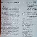 Photograph of a copy of the Japanese Instrument of Surrender, 2nd September 1945.