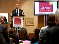 Jim Knight gave a speech