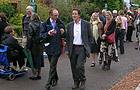 Monty Don arrives at the show