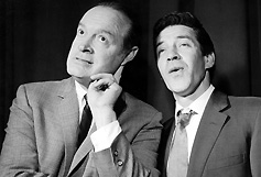 Image: Bob Hope with Michael Holliday rehearsing for The Bob Hope Christmas Show in 1961