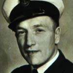 Petty Officer Morgan Griffiths, RN, who was meant to sail on the ill-fated Minesweeper HMS Bramble, but two days before was ordered elsewhere. Many of his colleagues went down with the ship.