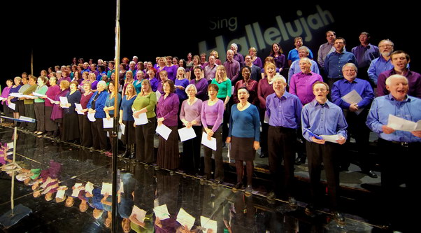 Sing Hallelujah stage choir at London's Coliseum Sing Hallelujah stage choir at London's Coliseum