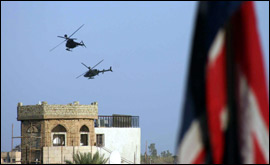 Helicopters overhead