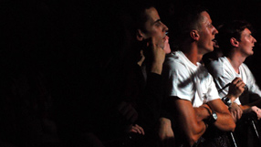 crowd watching Faith No More at the Edge Festival