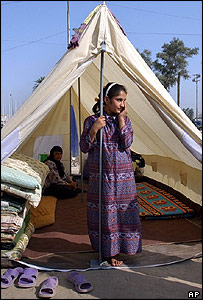 Felluce'de bir çadır