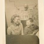 Looking to the future. Photo taken at home in 1947.