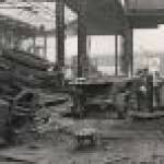 This is a view of a building that has been bombed during world war II.