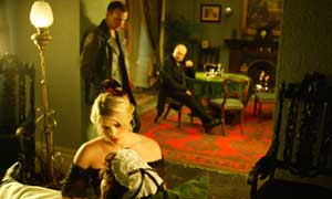 Billie Piper and Christopher Eccleston in episode three of Doctor Who