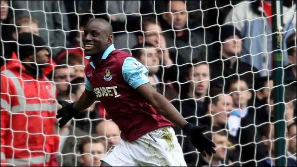 Demba Ba scores for West Ham