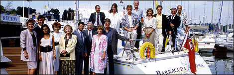 The cast of Howards' Way