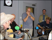 Guests perform in the studio