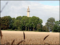 Pinsett monument, Curry Rival