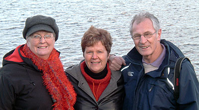 Left to right - Joan Carson - Mary Ferris - Ronnie Irvine
