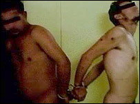 Ebu Gureyb cezaevinde çırılçıplak soyulan gören tutsaklar