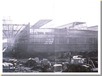 Photograph of the Linwood factory under construction.