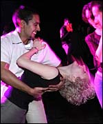 Salsa dancing 