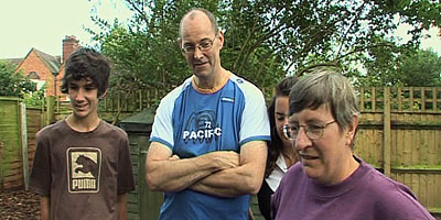 Christine Walkden, with the Pragnell-Biggs family