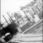 The attacker's view from the Focke Wulf 190 cockpit. This shot was taken by one of the German pilots over Brighton