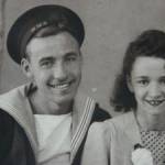 Peg & I taken just after our wedding. June 1944