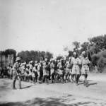 June 1942 Jhansi. A fifty kilowatt diesel generator in an eight foot cube of timber could not be moved by bullocks. Fifty sappers of 345 Coy marched in the blazing heat and cheerfully hauled the it two miles to our Quartermasters Store!