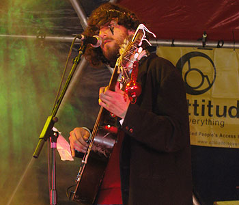 Mile Alex Peckover performing at Glastonbury 2011