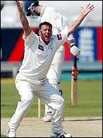 Darren Gough appeals for a decision