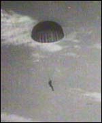 Parrachute drop in World War Two 