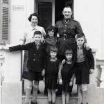 Major and Mrs H.W. Staples, and their four children - Pat, Edwin, Margaret and Daphne outside their home, Dragona, shortly after their arrival on Malta in January 1939.