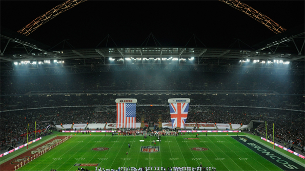 Wembley Stadium successfully held an NFL regular season game for the fourth season in succession. Photo: Getty