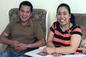 Ronnie and Eleanor are very proud of their little girl.