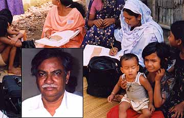 Health workers with Prof Quazi Quamruzzaman