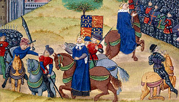 Smithfield, London, during the Peasants' Revolt in 1381