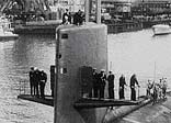 USS 'Scorpion' in Portsmouth Harbour, 1960
