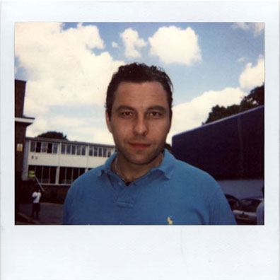 David Walliams make-up polaroid