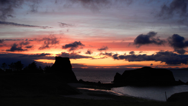 Stunning sunset at Canna