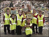 Children with their awards