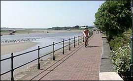 Cyclinga\long the estuary at Braunton